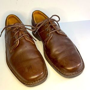 Mens Clark’s Active Air Brown Oxford Lace up Shoes 9 1/2 EXTRA WIDE